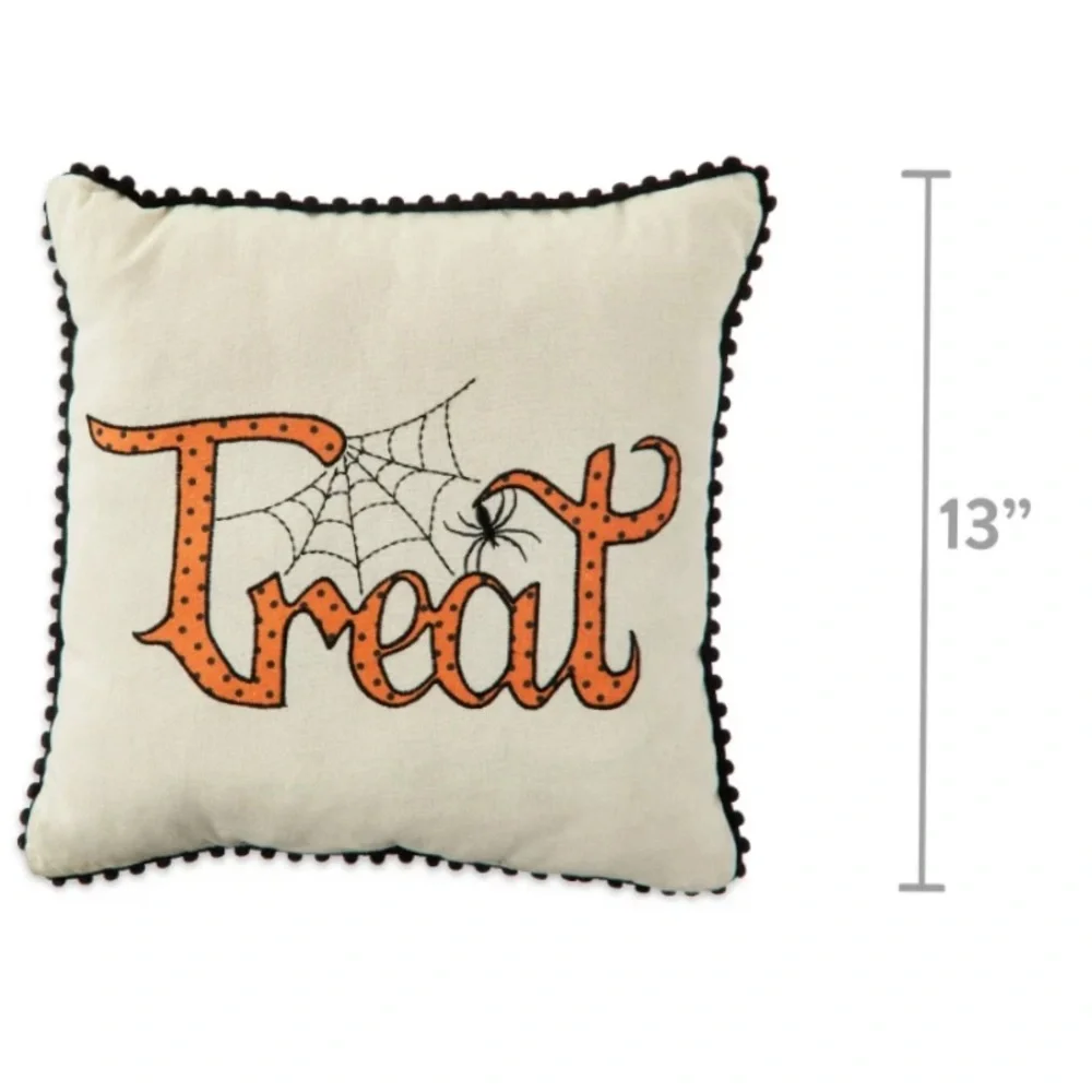 EXCHANGE Halloween Pillow Set - Black, White, and Orange